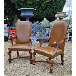 Pair Victorial Oak Chairs NOW SOLD